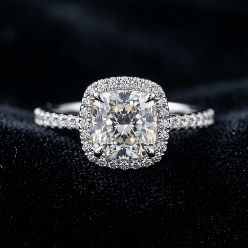 Halo Engagement Ring